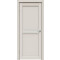 Дверь межкомнатная Concept-601 ПВХ, Лайт грей, остекленная, сатинат белый, царговая