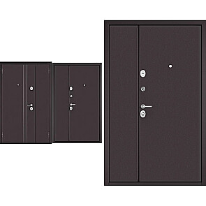 Дверь входная Мега Масс MM R-5 Шоколад букле/Шоколад букле, 2 замка, с ночной задвижкой