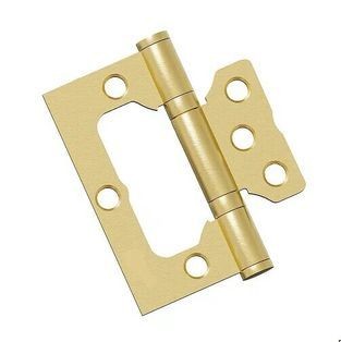 Петля без врезки стальная для складных дверей Bravo HFS-1-2B 75*64*2,5 Sgold