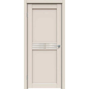 Дверь межкомнатная Concept-601 ПВХ, Магнолия, остекленная, зеркало, царговая