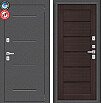 Дверь входная Porta T2 104/П22 с терморазрывом Антик Серебро/Wenge Veralinga, 2 замка, с ночной задвижкой