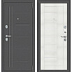 Дверь входная Porta S-2P 109/П29 Антик серебро/Bianco Veralinga, 2 замка, с ночной задвижкой