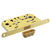 Защелка магнитная сантехническая M1895 MSG с ответной планкой, матовое сатинированное золото