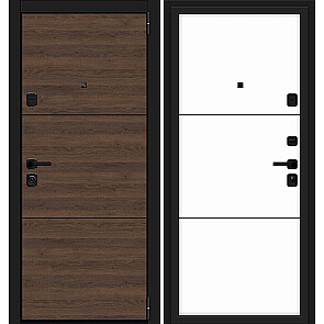 Дверь входная Porta M-3P П50/50 (AB-4) Tobacco Greatwood/Silky Way, 2 замка, с ночной задвижкой