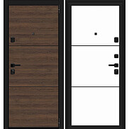 Дверь входная Porta M-3P П50/50 (AB-4) Tobacco Greatwood/Silky Way, 2 замка, с ночной задвижкой