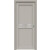Дверь межкомнатная Concept-601 ПВХ Шелл грей, без декора, остекленная, зеркало, царговая