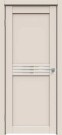 Дверь межкомнатная Concept-601 ПВХ, Магнолия, остекленная, зеркало, царговая