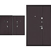 Дверь входная Мега Масс MM (порог) Шоколад букле/Шоколад букле, 2 замка, с ночной задвижкой