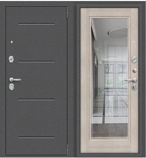 Дверь входная металлическая «Porta S-2P 104/П61» Антик Серебро/Cappuccino Veralinga