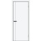 Дверь межкомнатная Браво-0.10.А ПЭТ White Silk, white silk, глухая, без стекла, каркасно-щитовая