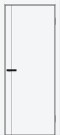 Дверь межкомнатная Браво-0.10.А ПЭТ White Silk, white silk, глухая, без стекла, каркасно-щитовая