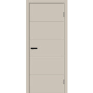 Дверь межкомнатная Граффити-1 Эмаль, Creamy, глухая, без стекла, каркасно-щитовая