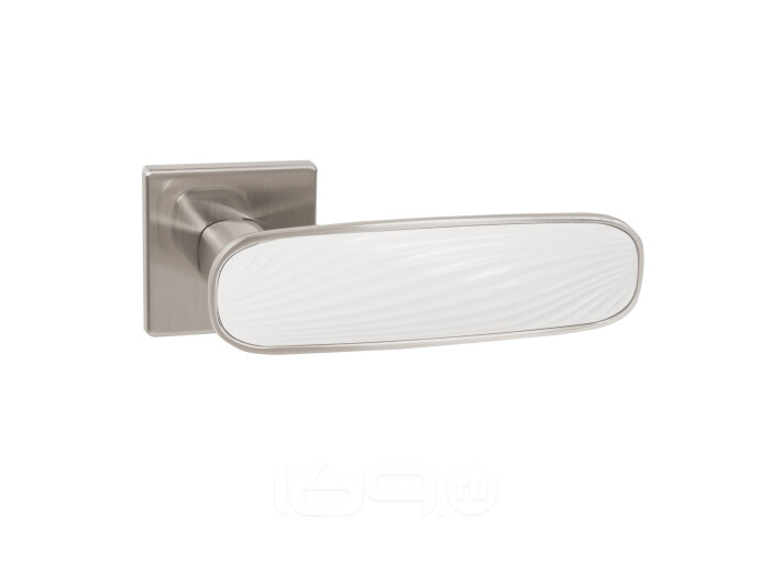 Ручка раздельная K.EST.Q52.SHADE SN/WH-3 матовый никель/белый