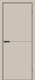 Дверь межкомнатная Браво-0.А ПЭТ Cream Silk, cream silk, глухая, без стекла, каркасно-щитовая