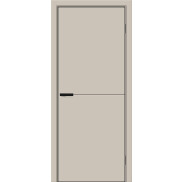 Дверь межкомнатная Браво-0.А ПЭТ Cream Silk, cream silk, глухая, без стекла, каркасно-щитовая