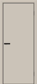 Дверь межкомнатная Браво-0.А ПЭТ Cream Silk, cream silk, глухая, без стекла, каркасно-щитовая
