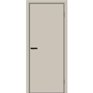 Дверь межкомнатная Браво-0.А ПЭТ Cream Silk, cream silk, глухая, без стекла, каркасно-щитовая