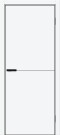 Дверь межкомнатная Браво-0.А ПЭТ White Silk, white silk, глухая, без стекла, каркасно-щитовая