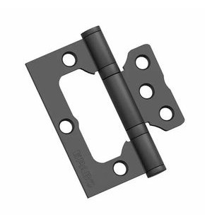 Петля без врезки стальная для складных дверей Bravo HFS-1-2B 75*64*2,5 Sblack