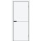 Дверь межкомнатная Браво-0.А ПЭТ White Silk, white silk, глухая, без стекла, каркасно-щитовая