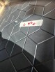 Дверь входная Кьюб (RBE) Total Black/Super White, 2 замка, с ночной задвижкой