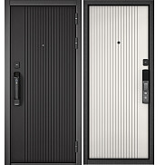Дверь входная Сити Макс Ай Кью ПП 10SM-161/10SM-161 Чёрный матовый, 10SM-161/Белый матовый, 10SM-161, 2 замка