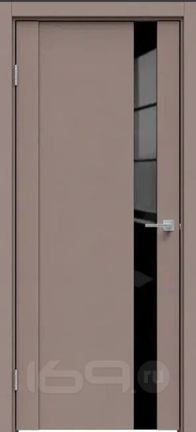 Дверь межкомнатная Бизнес класс-655 ПВХ Стипл мокко, глухая, без стекла, без кромки, царговая