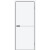 Дверь межкомнатная Браво-0.А ПЭТ White Silk, white silk, глухая, без стекла, каркасно-щитовая