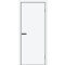 Дверь межкомнатная Браво-0.А ПЭТ White Silk, white silk, глухая, без стекла, каркасно-щитовая