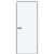 Дверь межкомнатная Браво-0.А ПЭТ White Silk, white silk, глухая, без стекла, каркасно-щитовая
