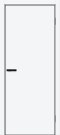 Дверь межкомнатная Браво-0.А ПЭТ White Silk, white silk, глухая, без стекла, каркасно-щитовая