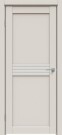 Дверь межкомнатная Concept-601 ПВХ, Лайт грей, остекленная, сатинат белый, царговая