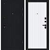 Дверь входная Тренд/SBlack Букле черное/White Matt, 2 замка, с ночной задвижкой