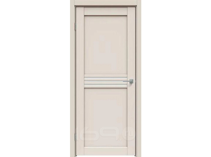 Дверь межкомнатная Concept-601 ПВХ, Магнолия, остекленная, сатинат белый, царговая