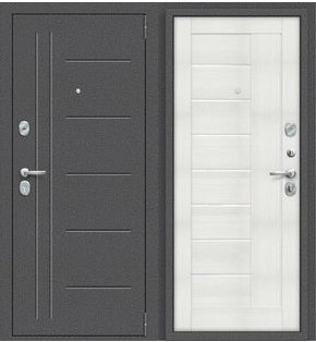 Дверь входная металлическая «Porta S-2P 109/П29» Антик Серебро/Bianco Veralinga