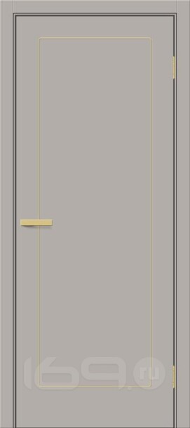 Дверь межкомнатная Браво-0.30Р.П (SG:P3) ПЭТ Grey Silk, глухая, без стекла, каркасно-щитовая
