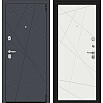 Дверь входная Porta S-3P 15.15 Graphite Pro/Super White, 2 замка, с ночной задвижкой