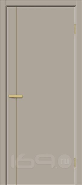 Дверь межкомнатная Браво-0.10.П (SG:P3) ПЭТ Clay Silk, глухая, каркасно-щитовая