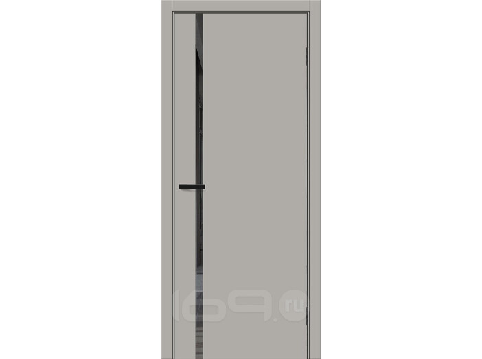 Дверь межкомнатная Браво-0.40 Эмаль, Greyny, глухая, mirox grey, каркасно-щитовая