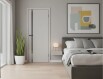 Дверь межкомнатная Браво-0.40 Эмаль Greyny, mirox grey, глухая, mirox grey, каркасно-щитовая