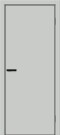 Дверь межкомнатная Браво-0.А ПЭТ Grey Silk, grey silk, глухая, без стекла, каркасно-щитовая