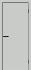 Дверь межкомнатная Браво-0.А ПЭТ Grey Silk, grey silk, глухая, без стекла, каркасно-щитовая