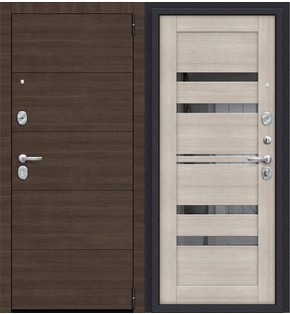 Дверь входная металлическая «Porta S-3P 4/П30» Brownie/Cappuccino Veralinga