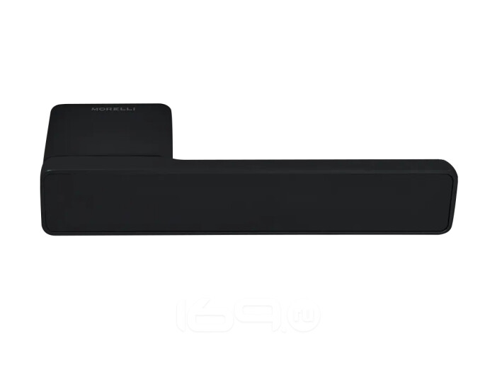 Ручка на скрытой прямоугольной розетке с фиксатором NEW ENGLAND MH-63-S50 BL, черная