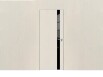 Дверь межкомнатная Concept-702 ПВХ, Магнолия, глухая, кромка матовый хром, каркасно-щитовая