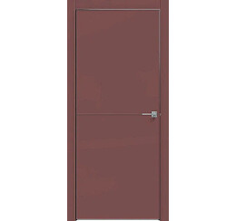 Дверь межкомнатная Design-709 Лофт ред, глухая, кромка матовая черная, каркасно-щитовая