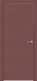 Дверь межкомнатная Design-709 Лофт ред, глухая, кромка матовая черная, каркасно-щитовая