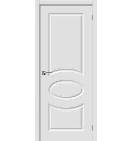 Дверь межкомнатная Скинни-20 Винил, П-23 (Белый), глухая, кромка ABS, скиновая