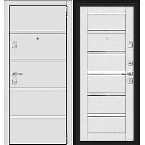 Дверь входная Porta M-3 8/Л28 White Stark/Virgin, 2 замка, с ночной задвижкой