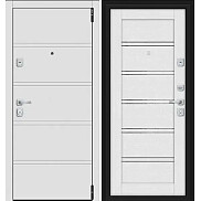 Дверь входная Porta M-3 8/Л28 White Stark/Virgin, 2 замка, с ночной задвижкой